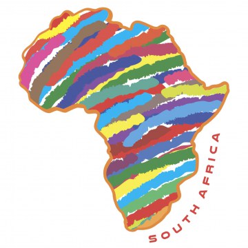 africa in pastels apron artwork
